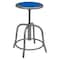 National Public Seating Adjustable Stool, Blue Seat, 18" H 6825-02 - alternate 2